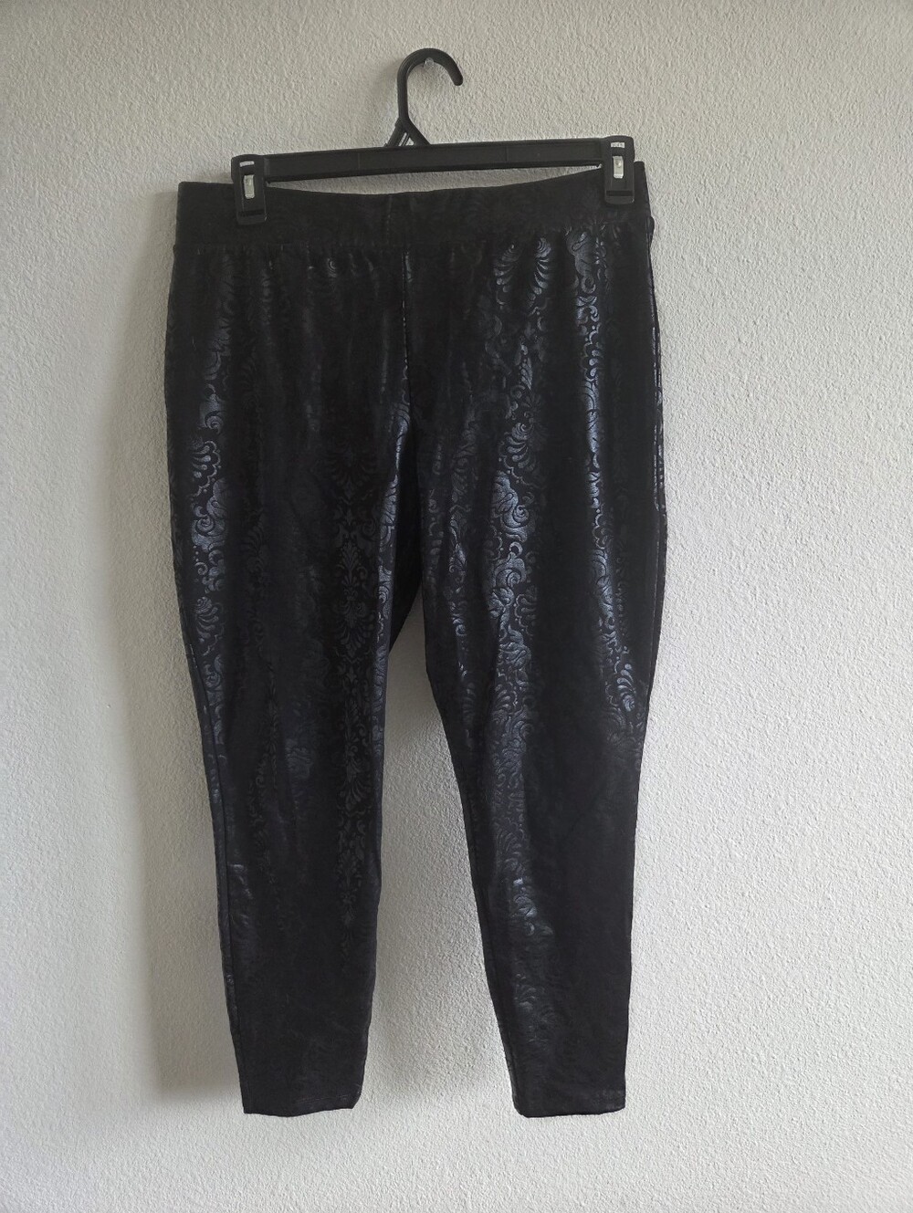 Torrid Black Jacquard Stretch Pants for Women